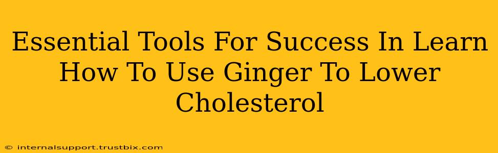 Essential Tools For Success In Learn How To Use Ginger To Lower Cholesterol