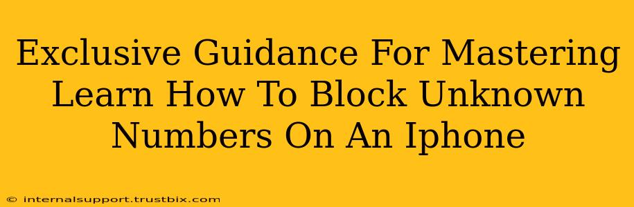 Exclusive Guidance For Mastering Learn How To Block Unknown Numbers On An Iphone