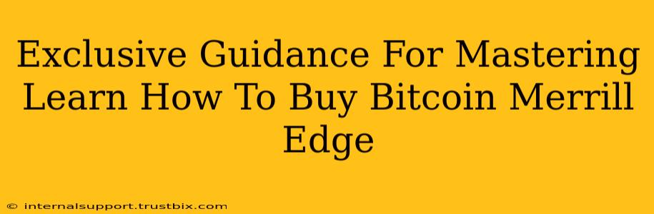 Exclusive Guidance For Mastering Learn How To Buy Bitcoin Merrill Edge