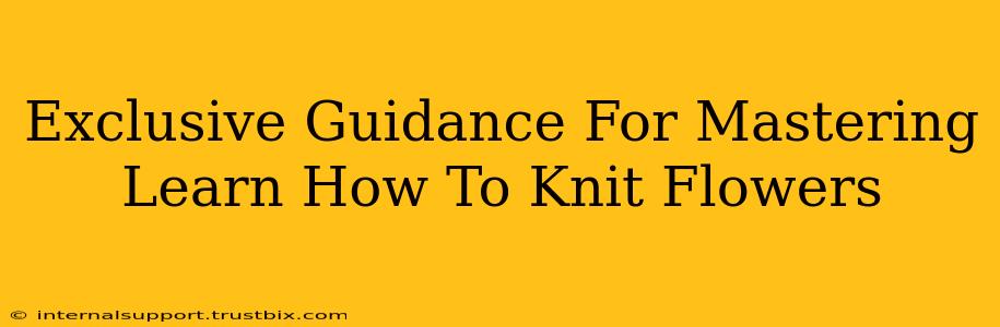 Exclusive Guidance For Mastering Learn How To Knit Flowers