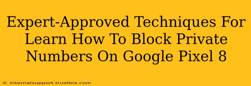 Expert-Approved Techniques For Learn How To Block Private Numbers On Google Pixel 8