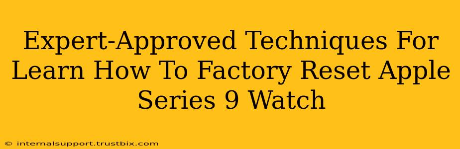 Expert-Approved Techniques For Learn How To Factory Reset Apple Series 9 Watch