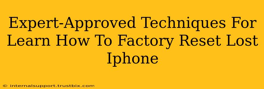 Expert-Approved Techniques For Learn How To Factory Reset Lost Iphone