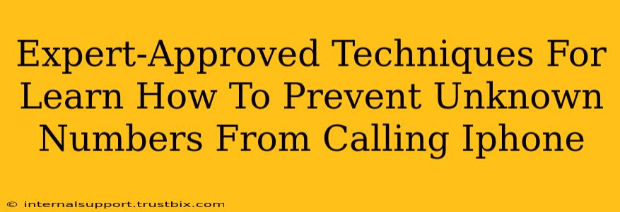 Expert-Approved Techniques For Learn How To Prevent Unknown Numbers From Calling Iphone