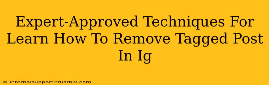 Expert-Approved Techniques For Learn How To Remove Tagged Post In Ig