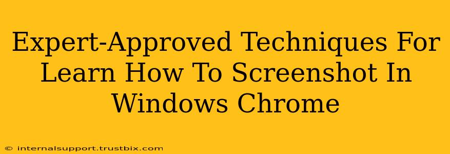 Expert-Approved Techniques For Learn How To Screenshot In Windows Chrome