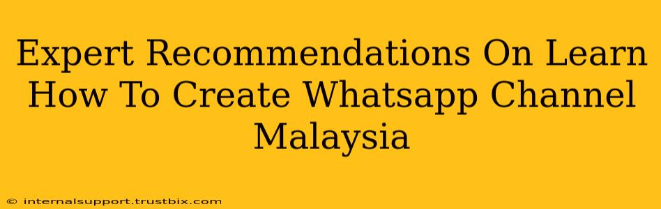 Expert Recommendations On Learn How To Create Whatsapp Channel Malaysia