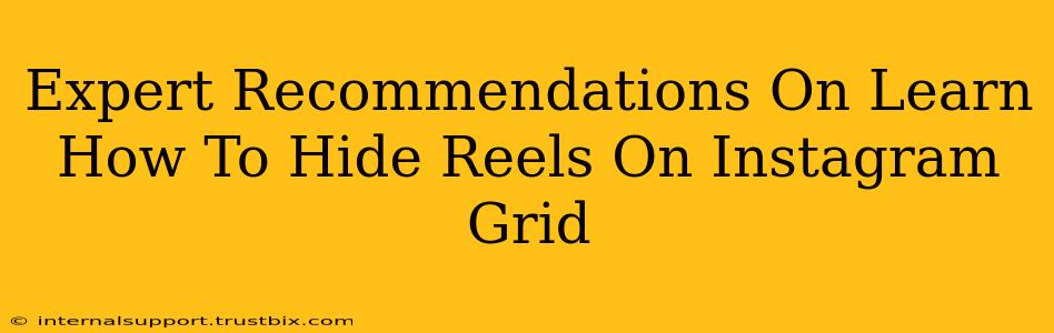 Expert Recommendations On Learn How To Hide Reels On Instagram Grid