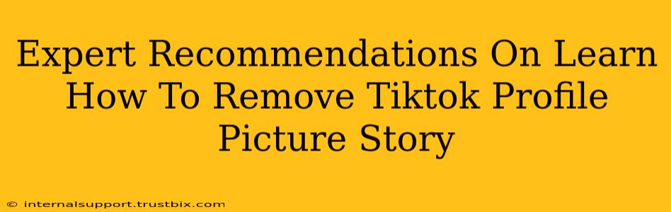 Expert Recommendations On Learn How To Remove Tiktok Profile Picture Story