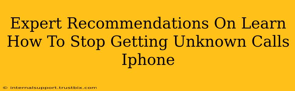 Expert Recommendations On Learn How To Stop Getting Unknown Calls Iphone