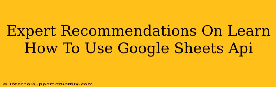 Expert Recommendations On Learn How To Use Google Sheets Api