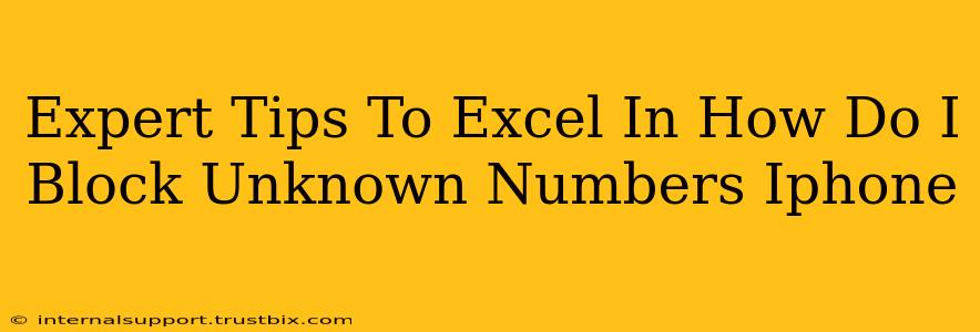 Expert Tips To Excel In How Do I Block Unknown Numbers Iphone