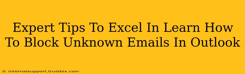 Expert Tips To Excel In Learn How To Block Unknown Emails In Outlook