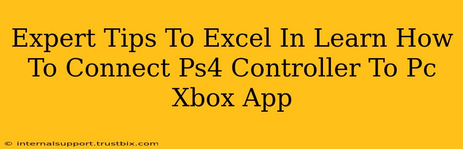 Expert Tips To Excel In Learn How To Connect Ps4 Controller To Pc Xbox App