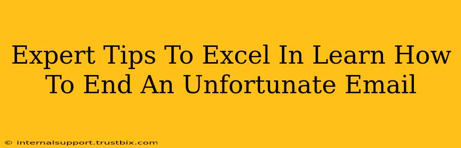 Expert Tips To Excel In Learn How To End An Unfortunate Email