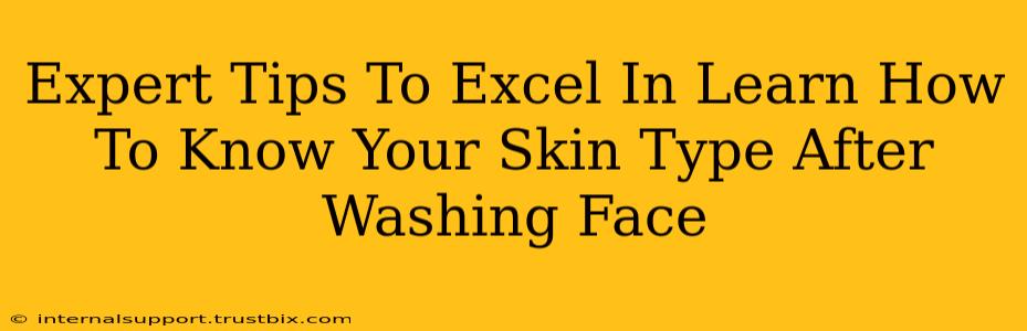 Expert Tips To Excel In Learn How To Know Your Skin Type After Washing Face