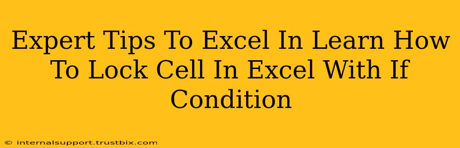 Expert Tips To Excel In Learn How To Lock Cell In Excel With If Condition