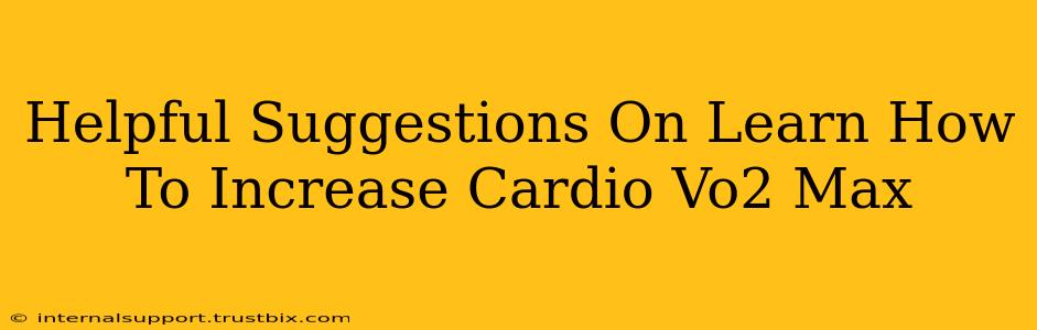 Helpful Suggestions On Learn How To Increase Cardio Vo2 Max