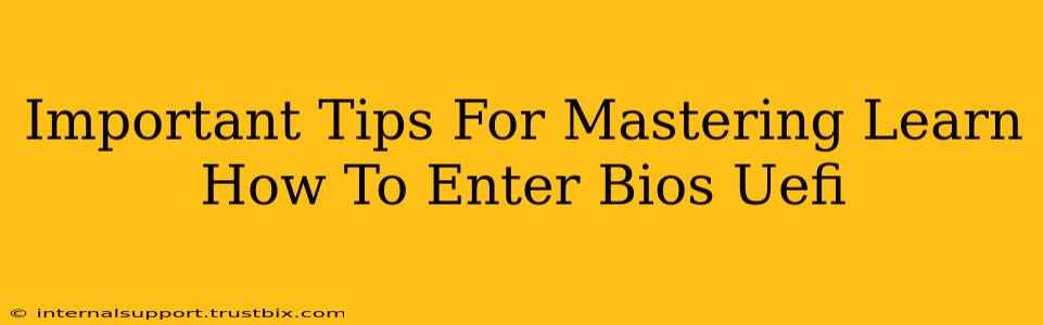 Important Tips For Mastering Learn How To Enter Bios Uefi