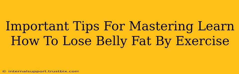 Important Tips For Mastering Learn How To Lose Belly Fat By Exercise