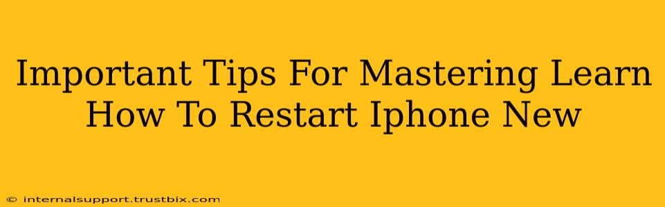 Important Tips For Mastering Learn How To Restart Iphone New