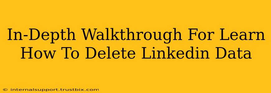 In-Depth Walkthrough For Learn How To Delete Linkedin Data