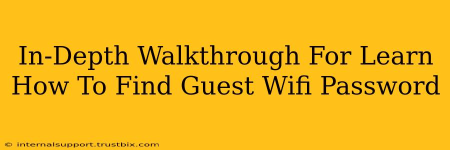 In-Depth Walkthrough For Learn How To Find Guest Wifi Password