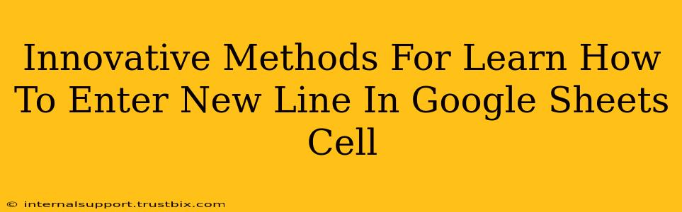 Innovative Methods For Learn How To Enter New Line In Google Sheets Cell