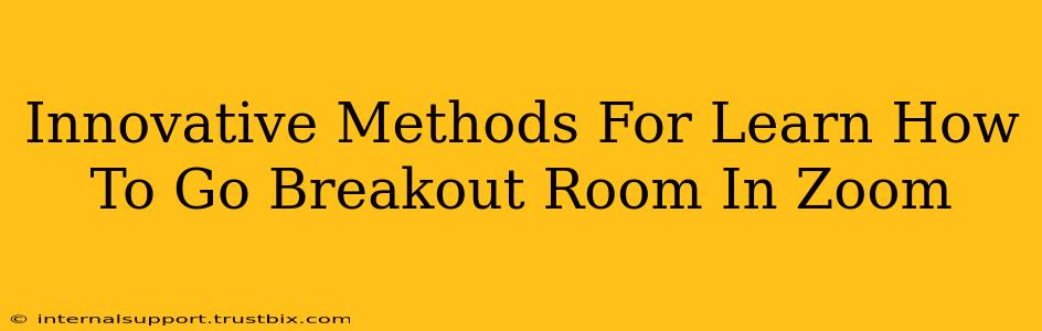 Innovative Methods For Learn How To Go Breakout Room In Zoom