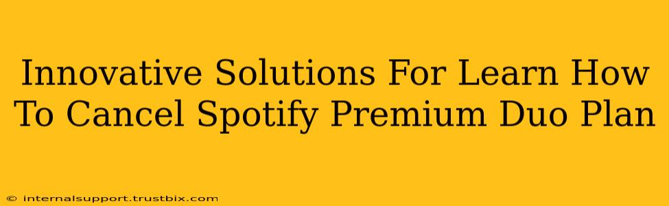 Innovative Solutions For Learn How To Cancel Spotify Premium Duo Plan