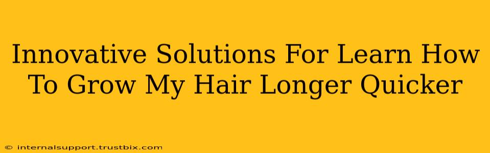 Innovative Solutions For Learn How To Grow My Hair Longer Quicker