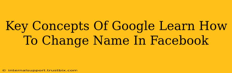 Key Concepts Of Google Learn How To Change Name In Facebook