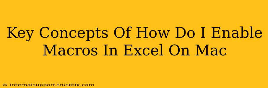 Key Concepts Of How Do I Enable Macros In Excel On Mac