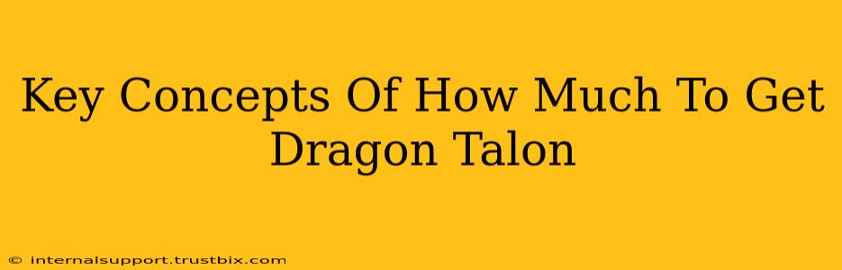 Key Concepts Of How Much To Get Dragon Talon