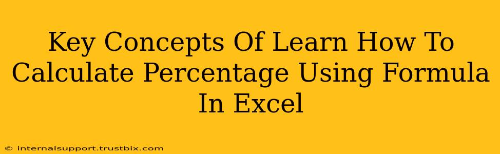 Key Concepts Of Learn How To Calculate Percentage Using Formula In Excel