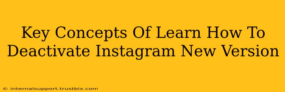 Key Concepts Of Learn How To Deactivate Instagram New Version