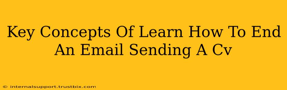 Key Concepts Of Learn How To End An Email Sending A Cv