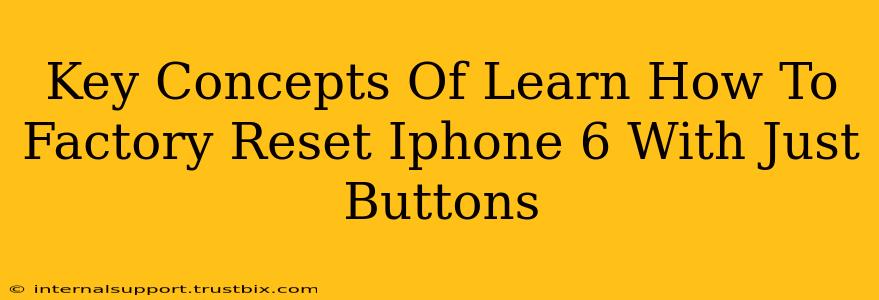 Key Concepts Of Learn How To Factory Reset Iphone 6 With Just Buttons