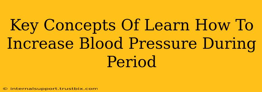 Key Concepts Of Learn How To Increase Blood Pressure During Period