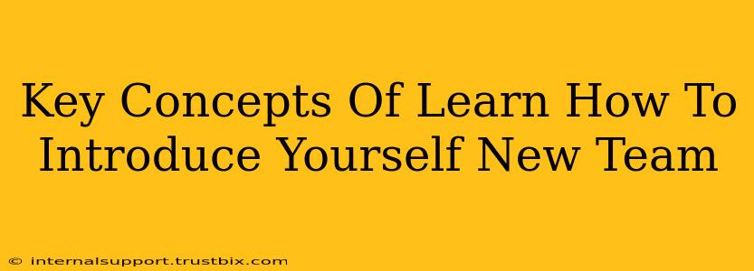 Key Concepts Of Learn How To Introduce Yourself New Team