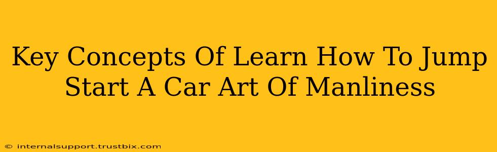 Key Concepts Of Learn How To Jump Start A Car Art Of Manliness