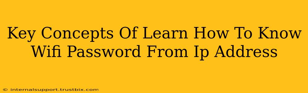 Key Concepts Of Learn How To Know Wifi Password From Ip Address