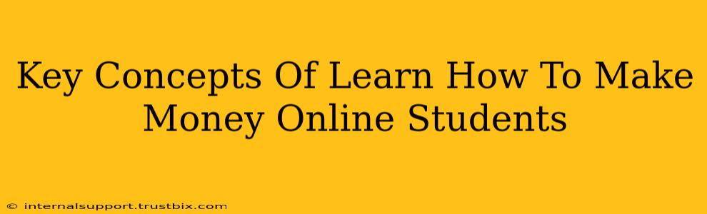 Key Concepts Of Learn How To Make Money Online Students