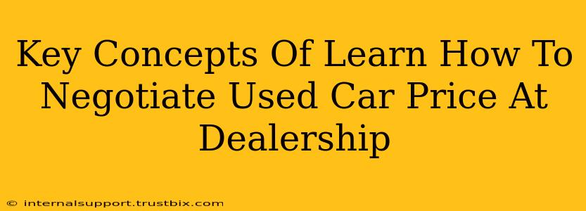 Key Concepts Of Learn How To Negotiate Used Car Price At Dealership