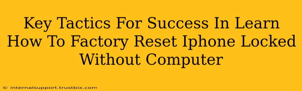 Key Tactics For Success In Learn How To Factory Reset Iphone Locked Without Computer