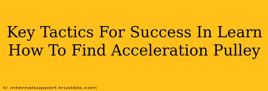 Key Tactics For Success In Learn How To Find Acceleration Pulley