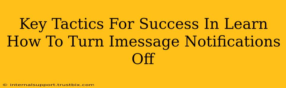 Key Tactics For Success In Learn How To Turn Imessage Notifications Off