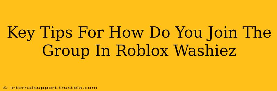 Key Tips For How Do You Join The Group In Roblox Washiez