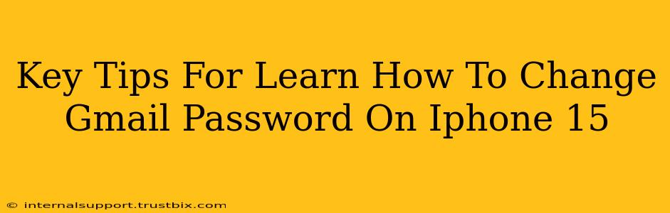Key Tips For Learn How To Change Gmail Password On Iphone 15