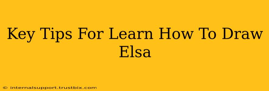 Key Tips For Learn How To Draw Elsa